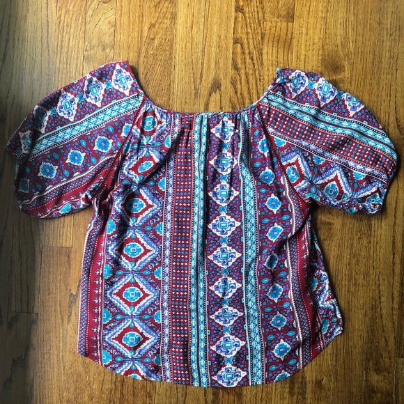 Boho Patterned Blouse - Picture 3 of 4